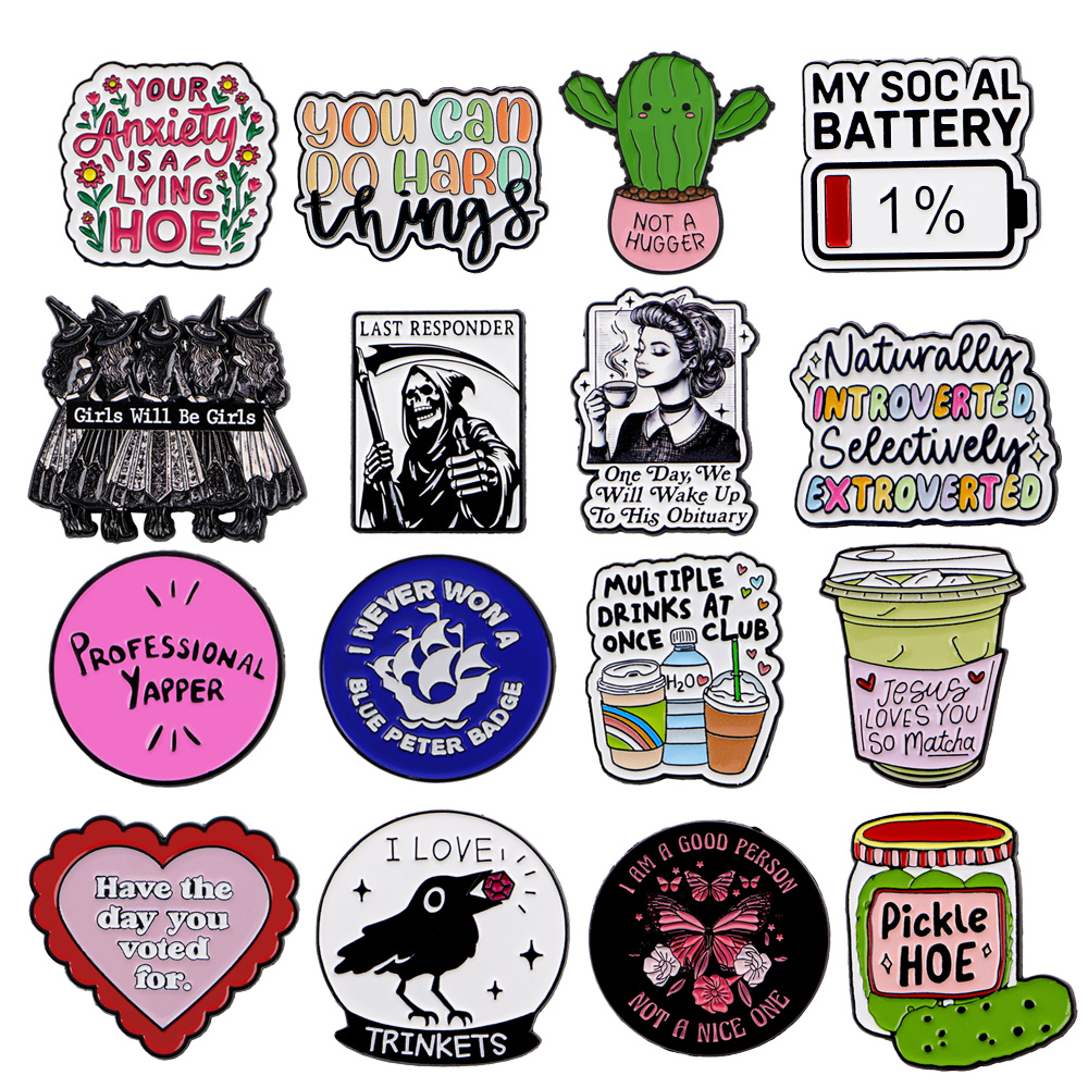Women Accessories Quotes - Quote Series Women Men Brooch for