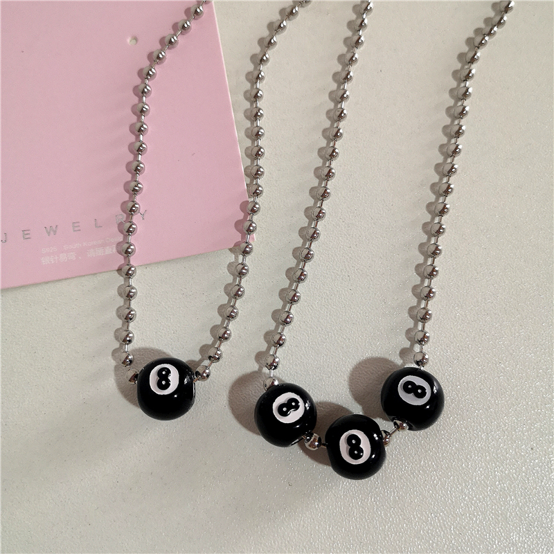 Women'S Accessories In The 90S - Kpop Fashion Vintage Black 8 Billiard