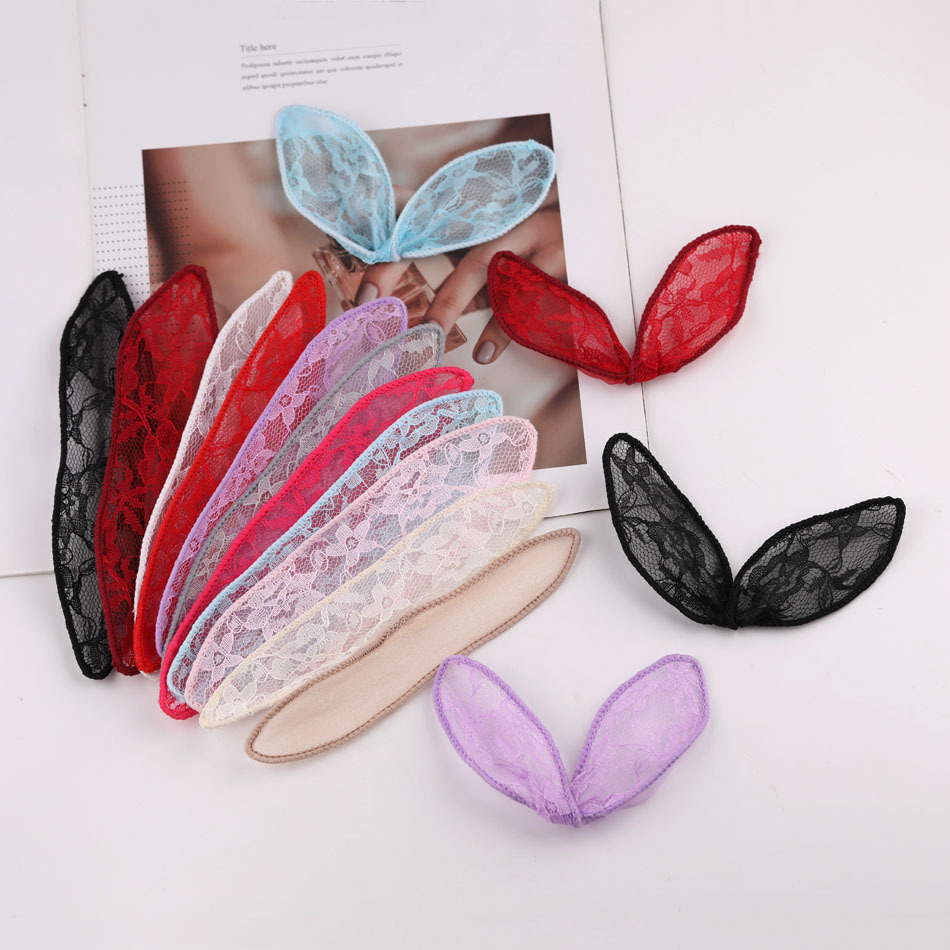 Women Accessories Bouquet - 20pcs Hollow lace rabbit ear hair