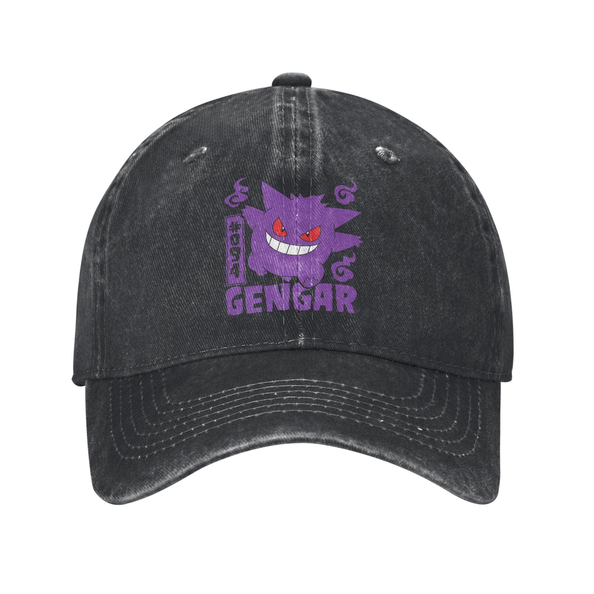 Women'S Running Accessories - Pokemon Gengar Baseball Caps Vintage Distressed