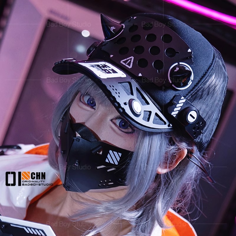 Women'S Anime Accessories - 2025 Game Cyberpunk Cosplay Mask Accessories