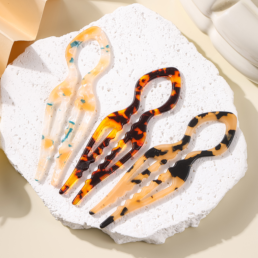 U-Shaped Hair Sticks Tortoises - Hair Fork Stick reseña y precio