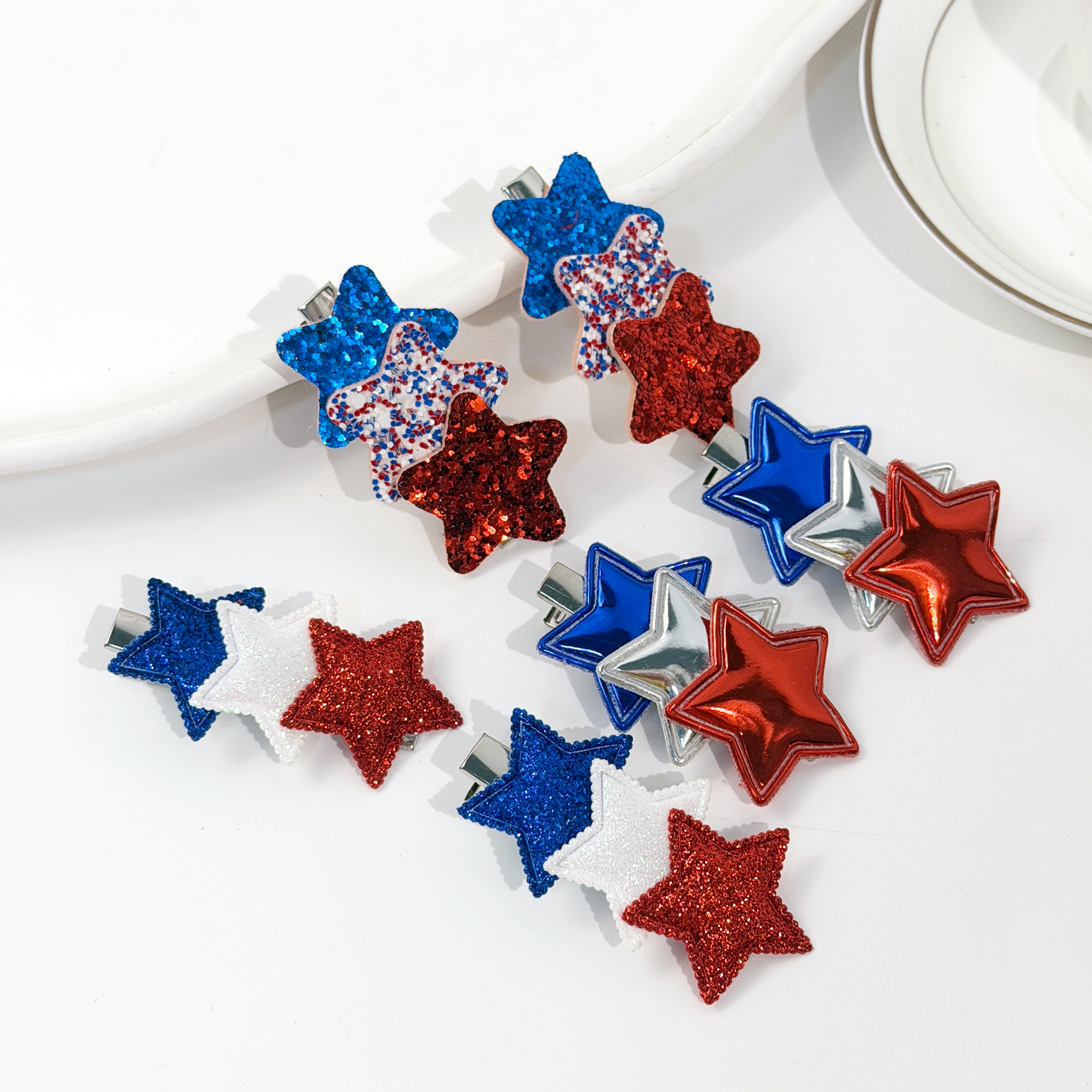 6pcs Girls Glitter Star Hair C - Women Accessories Usa reseña y precio