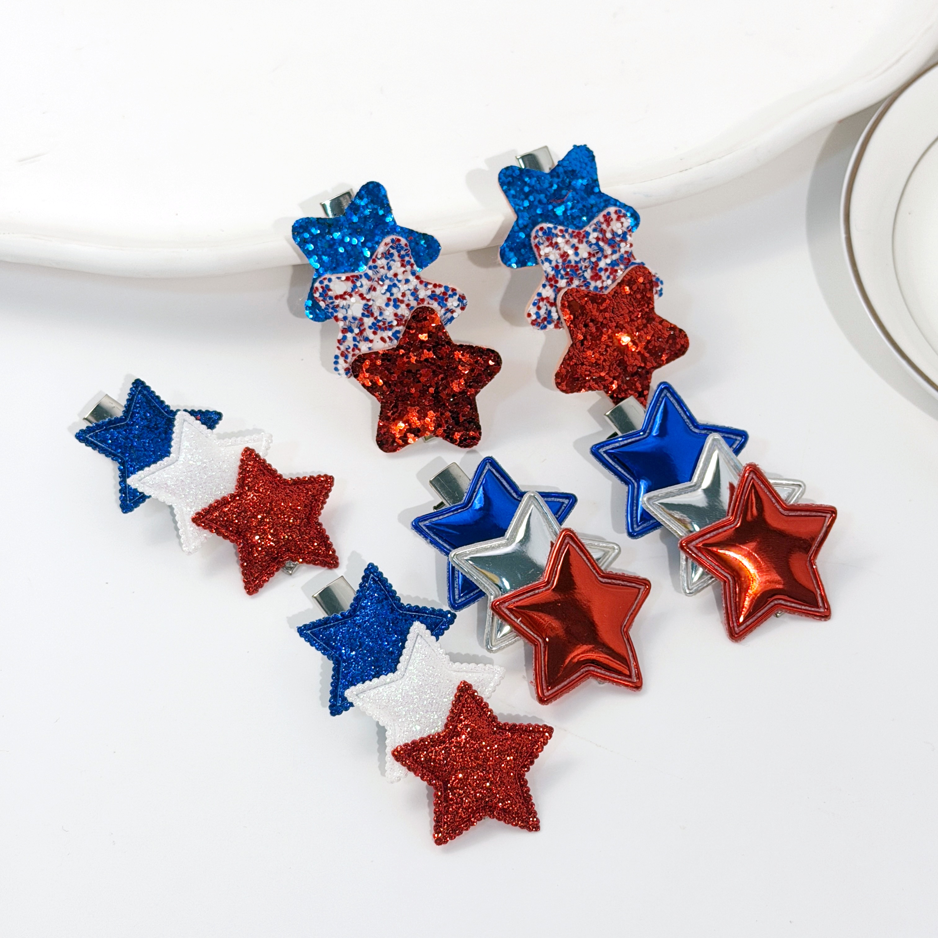 6pcs Girls Glitter Star Hair C - Women Accessories Usa reseña y precio