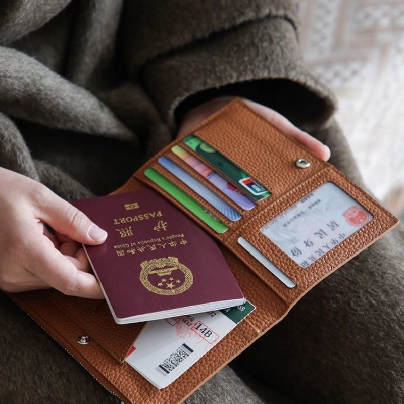 Leather Passport Holder Covers - Women'S Accessories Wallet reseña y precio