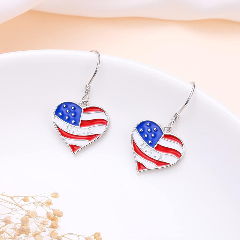 Huitan Heart Design Drop Earri - Women Accessories Usa reseña y precio