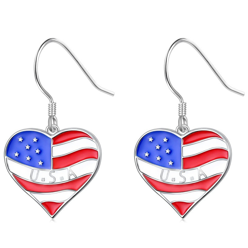 Huitan Heart Design Drop Earri - Women Accessories Usa reseña y precio