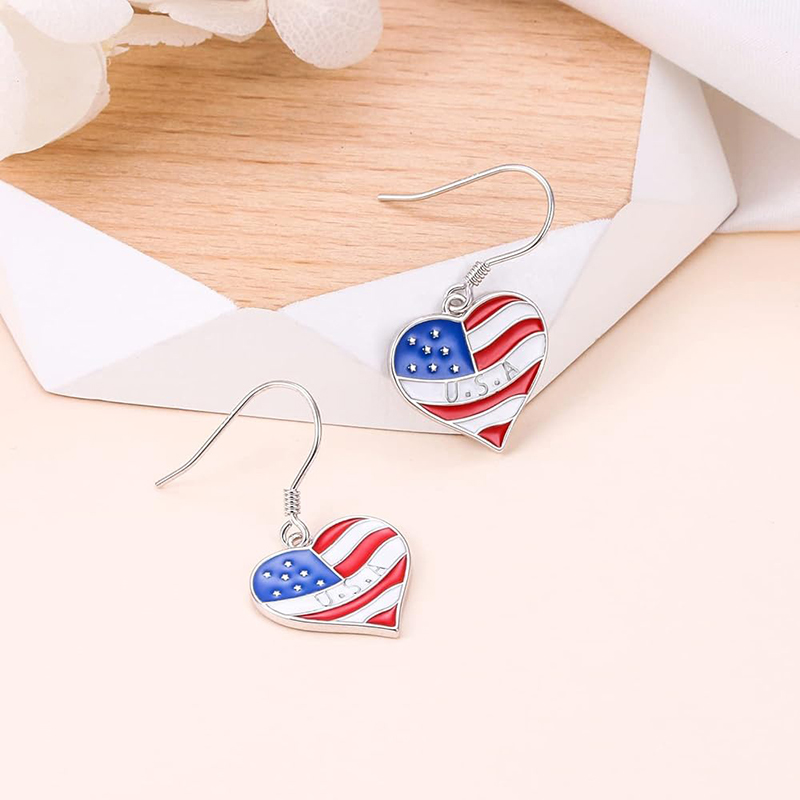 Huitan Heart Design Drop Earri - Women Accessories Usa reseña y precio