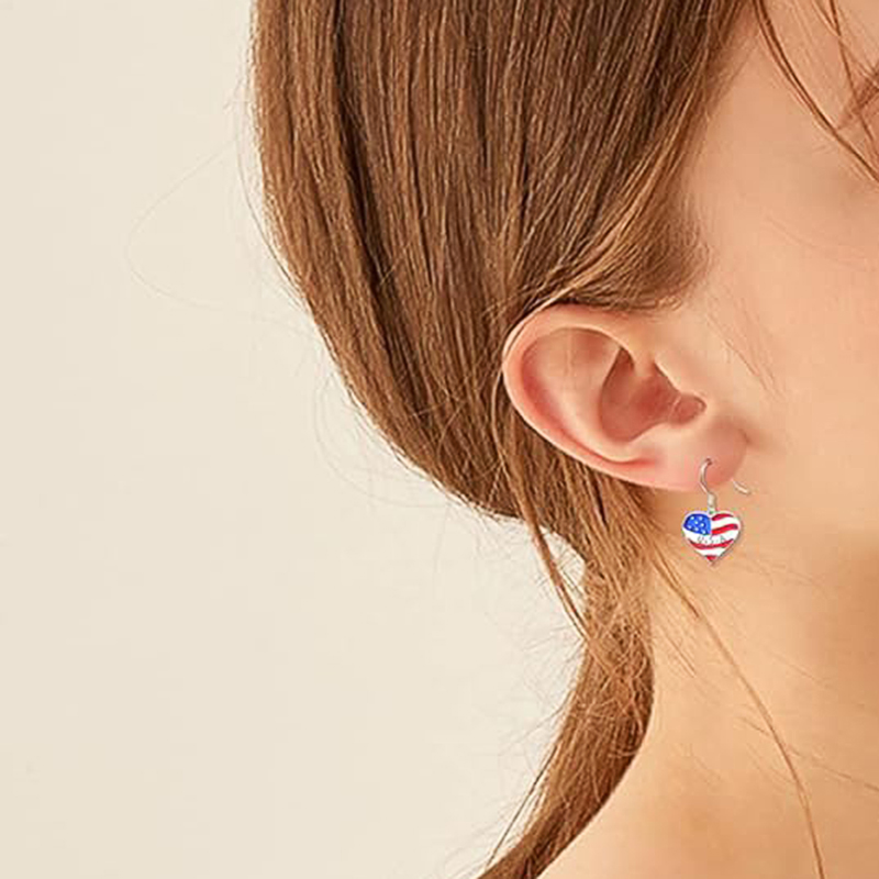 Huitan Heart Design Drop Earri - Women Accessories Usa reseña y precio