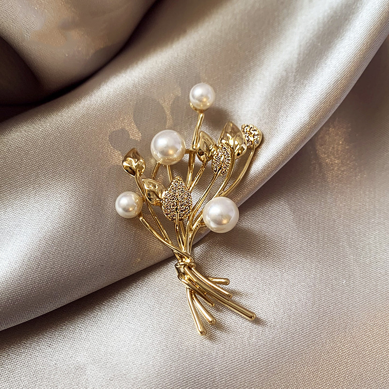 High-end wheat-ear pearl bouqu - Women Accessories Bouquet reseña y precio
