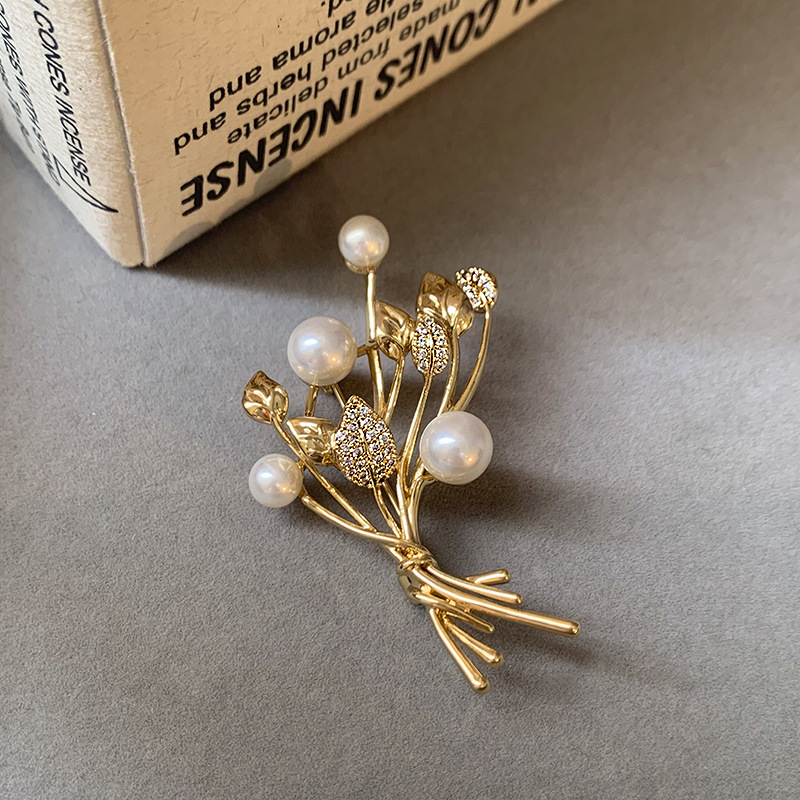 High-end wheat-ear pearl bouqu - Women Accessories Bouquet reseña y precio