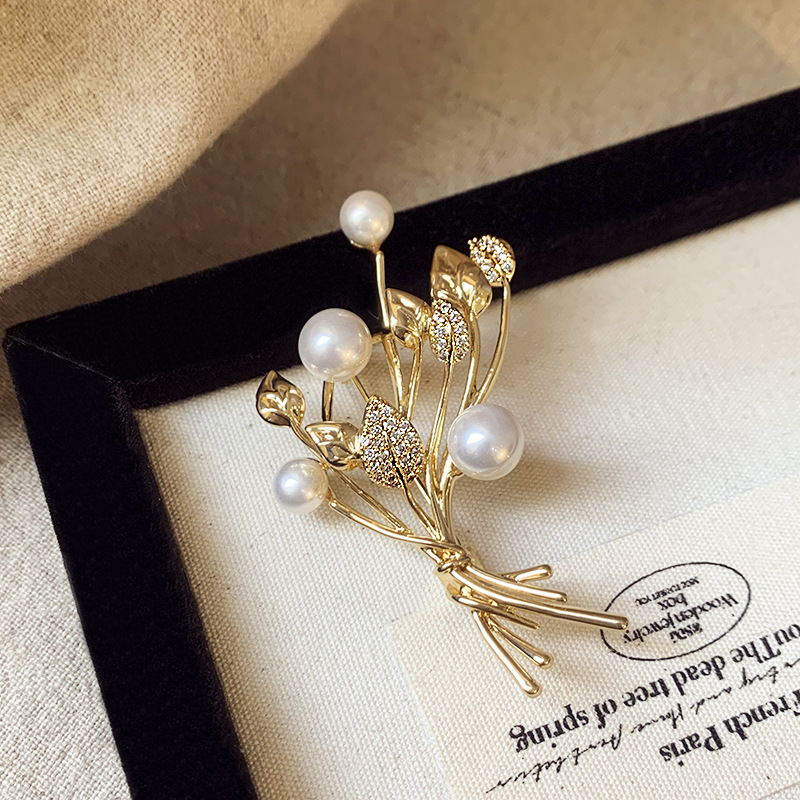 High-end wheat-ear pearl bouqu - Women Accessories Bouquet reseña y precio