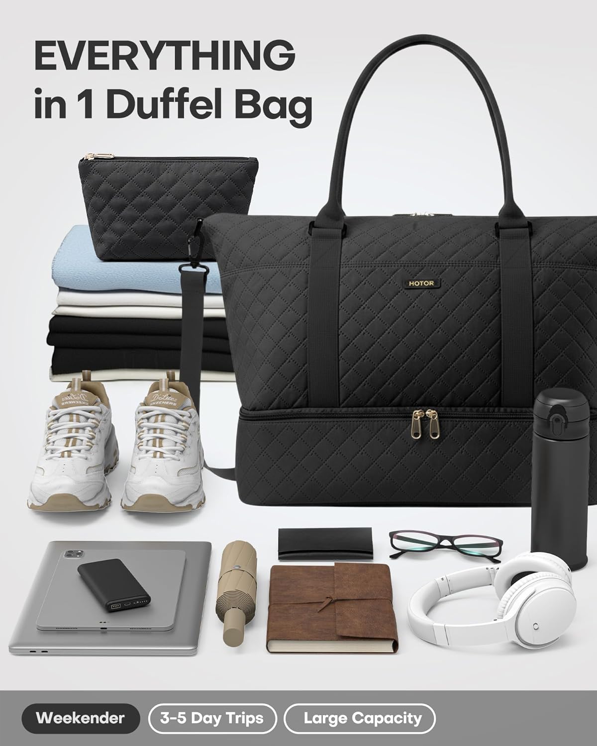 HOTOR Travel Duffel Bag - Week - Women'S Essential Accessories reseña y precio