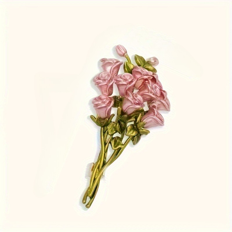Elegant Pink Rose Bouquet Broo - Women Accessories Bouquet reseña y precio