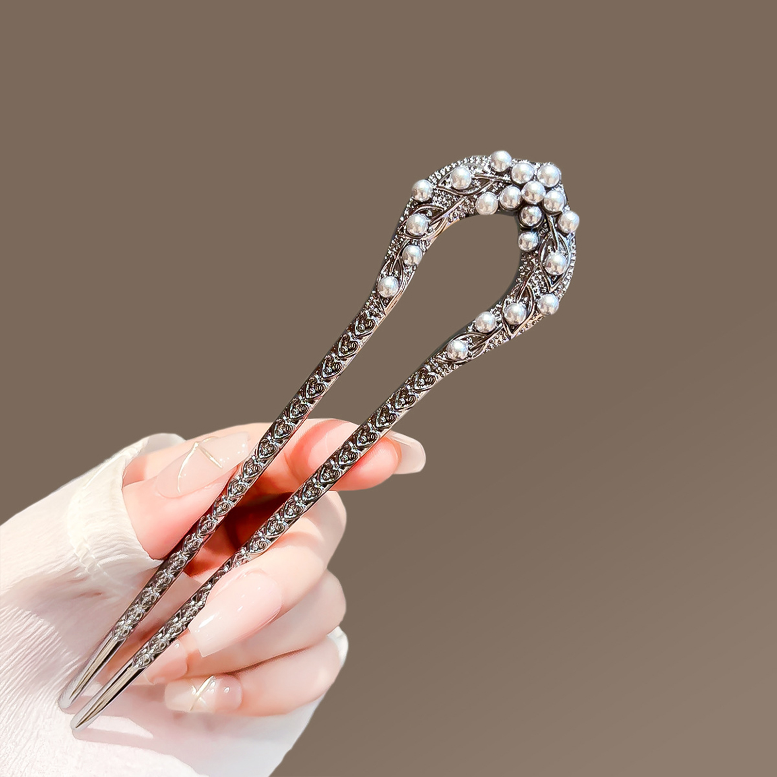 Fashion Metal U Shape Hair Cli - Hair Fork Stick reseña y precio
