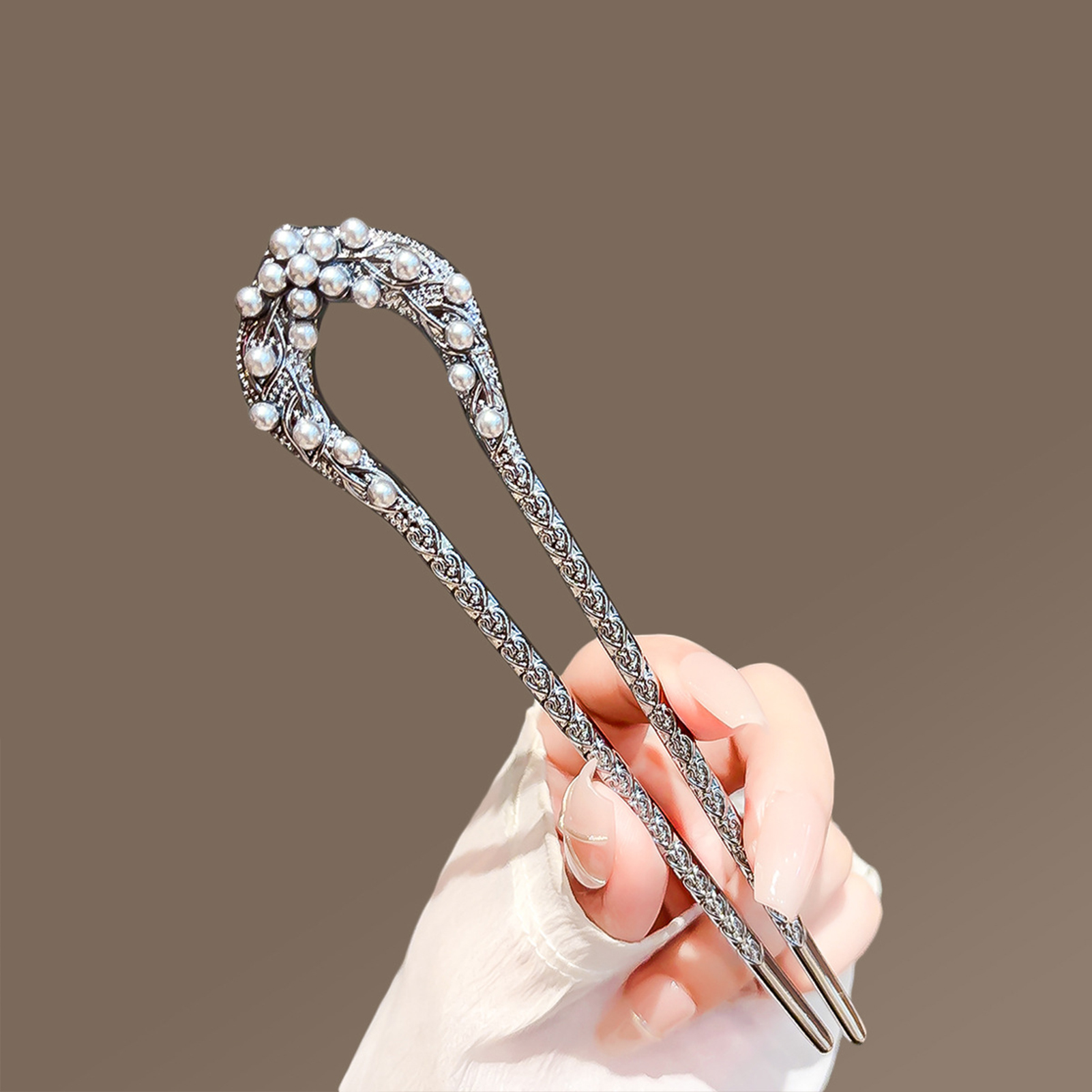 Fashion Metal U Shape Hair Cli - Hair Fork Stick reseña y precio