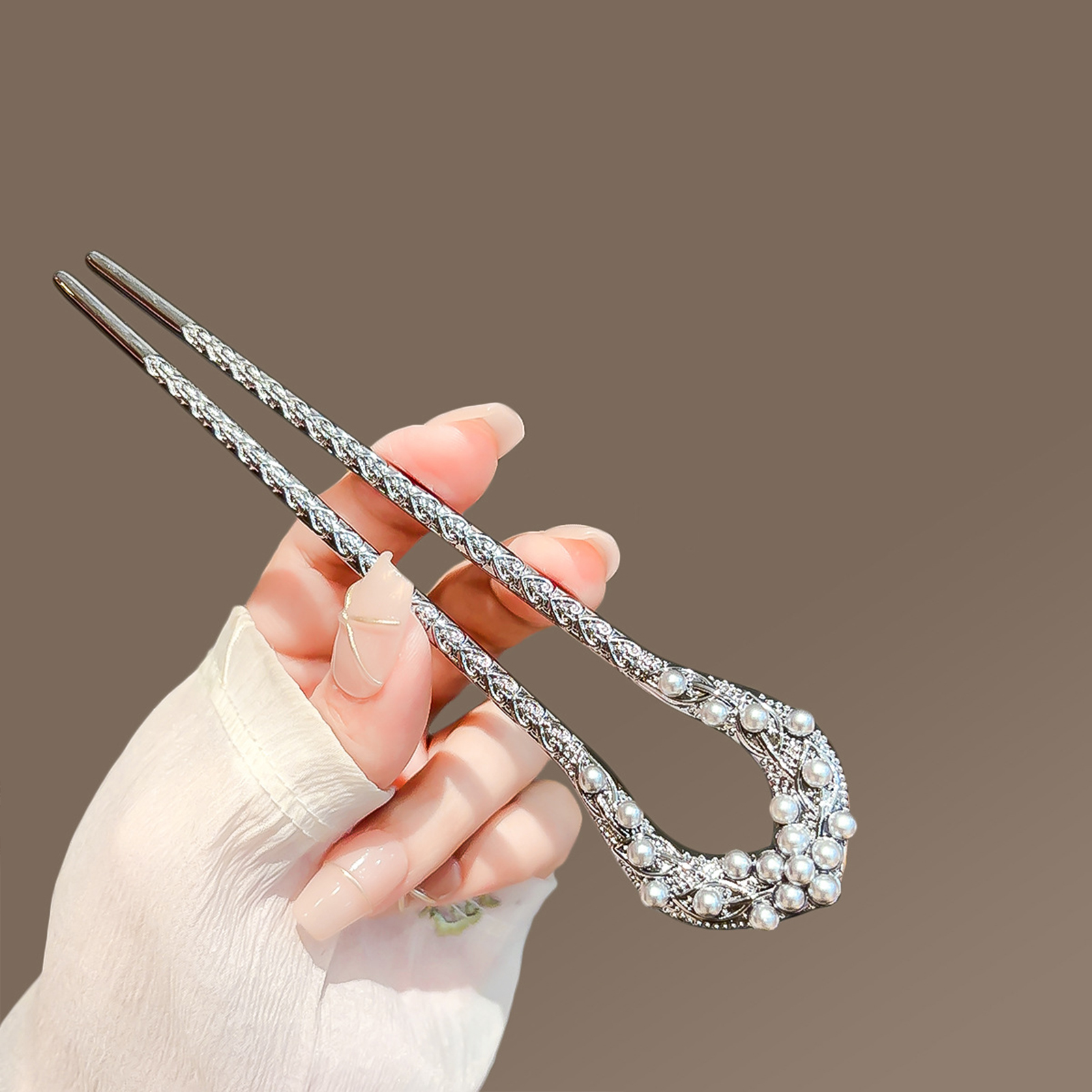 Fashion Metal U Shape Hair Cli - Hair Fork Stick reseña y precio