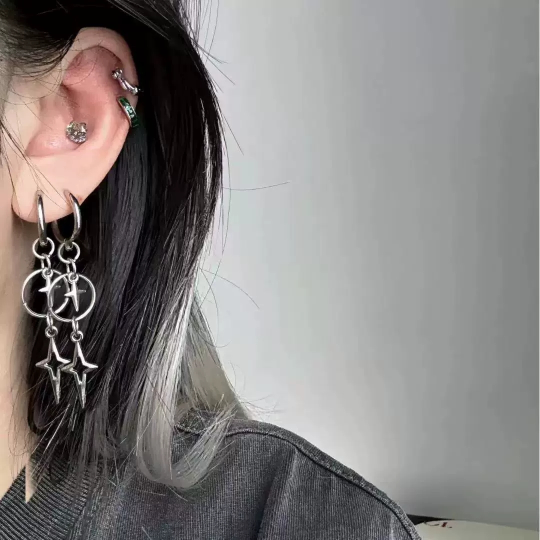 Personalized Punk Cross Star P - Women'S Accessories In The 90S reseña y precio