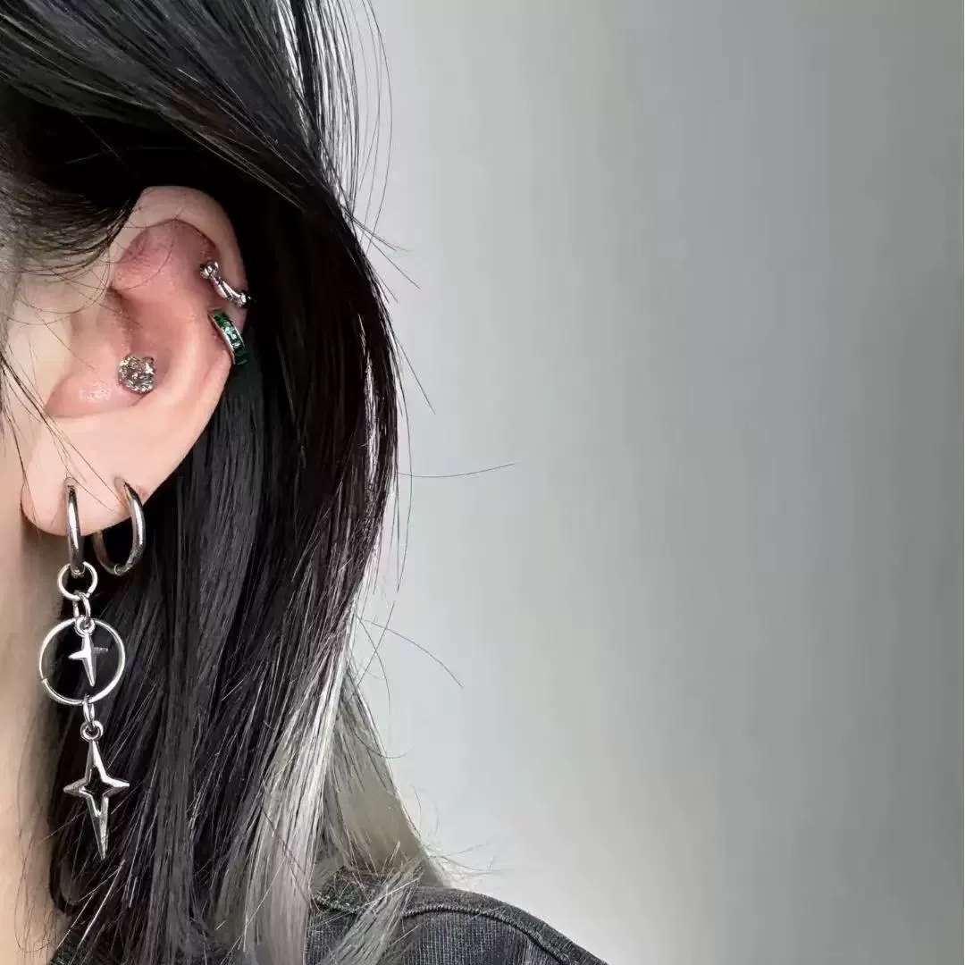 Personalized Punk Cross Star P - Women'S Accessories In The 90S reseña y precio