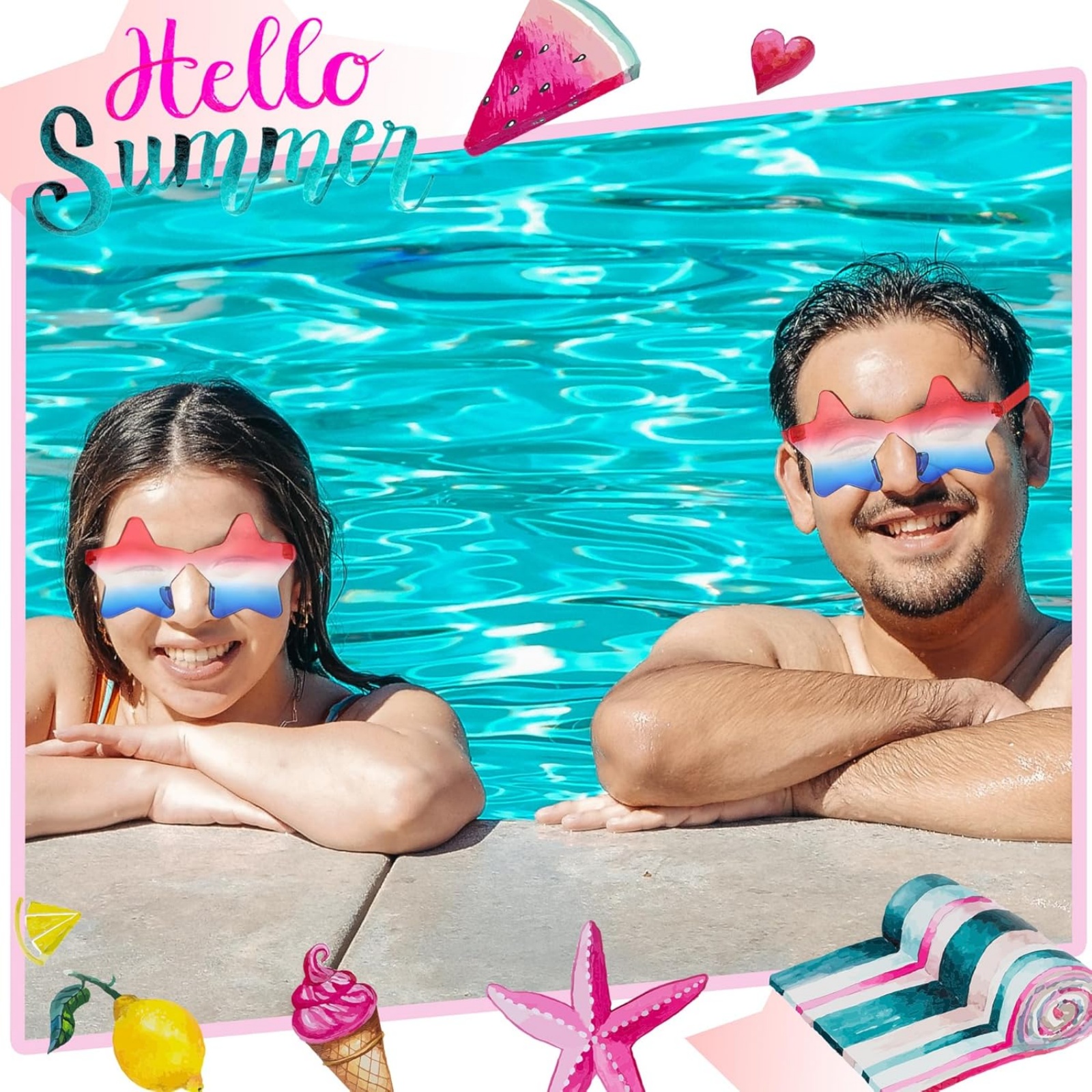 2 Pair Star Sunglasses for Wom - Women Accessories Usa reseña y precio