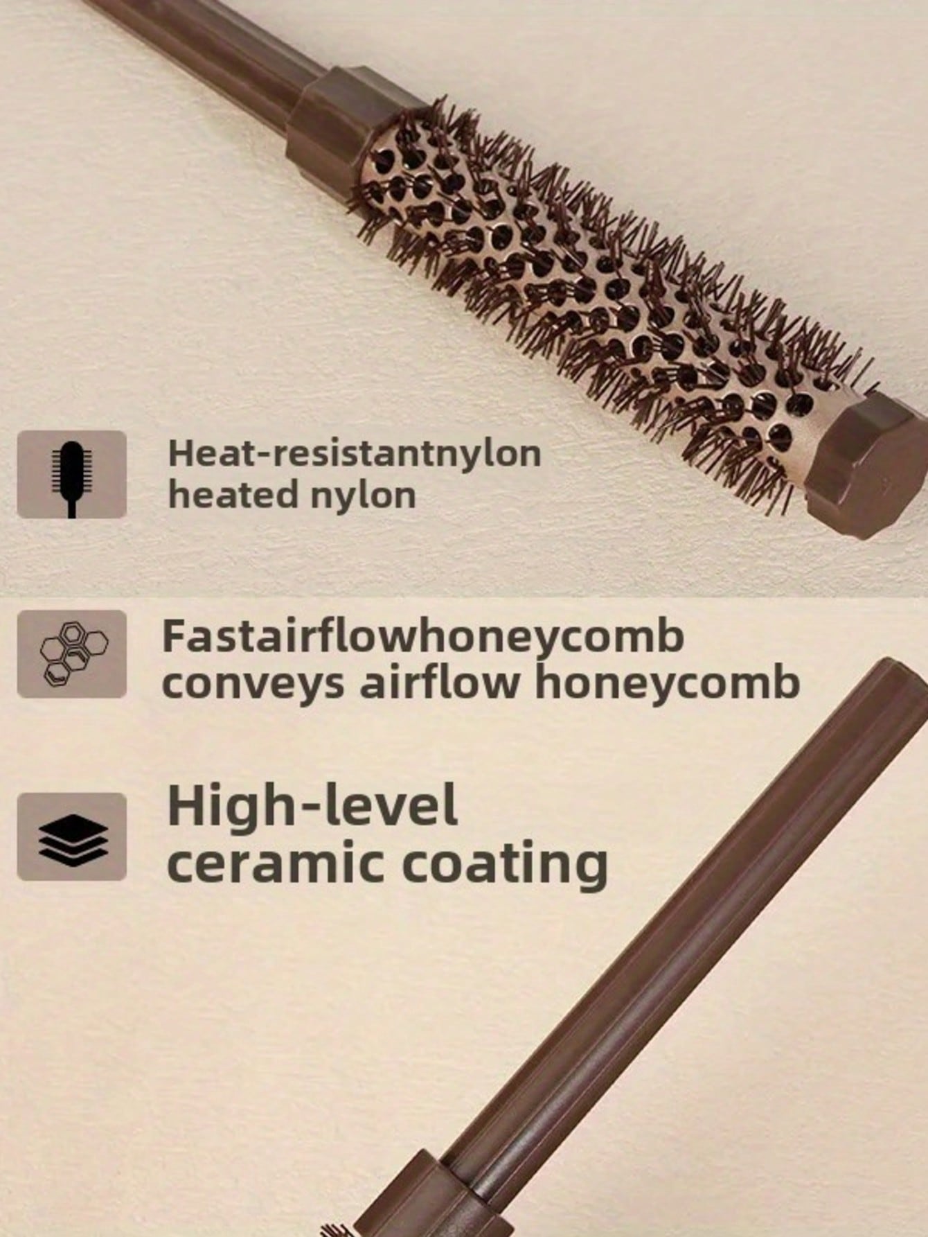 3Pcs Roller Comb Hair Brush -  - Women'S Essential Accessories reseña y precio