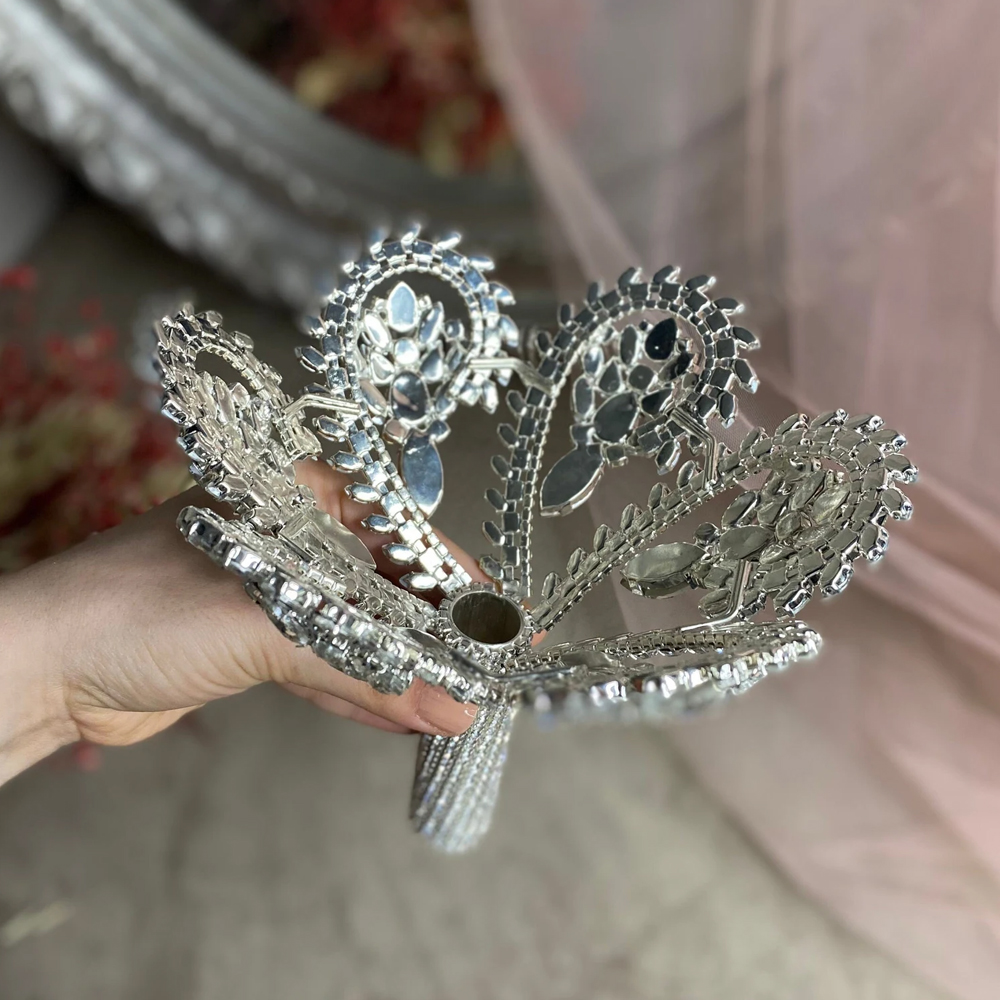 Boho Large Rhinestone Bridal B - Women Accessories Bouquet reseña y precio