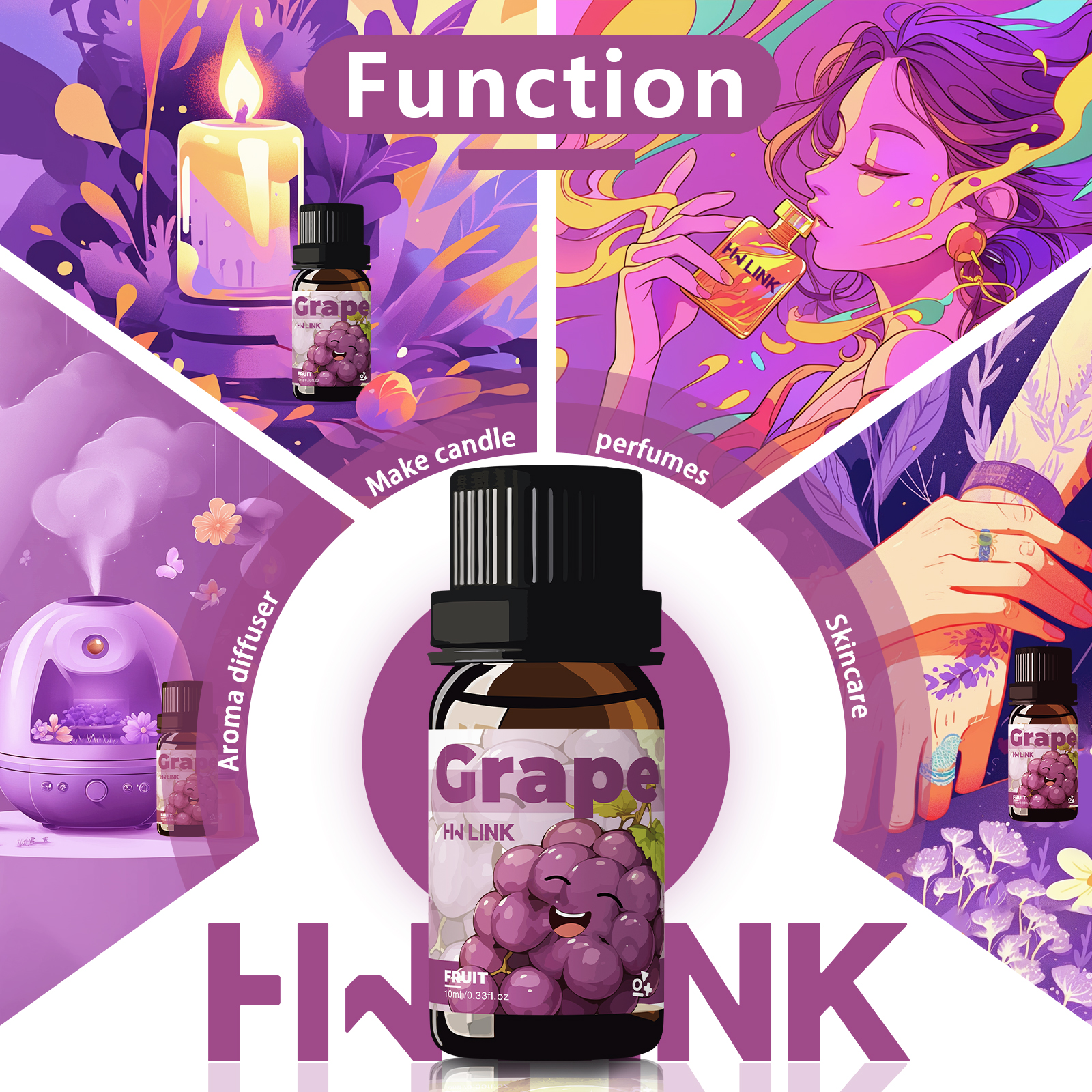 Grape Essential Oil 10ml Perfu - Women'S Essential Accessories reseña y precio