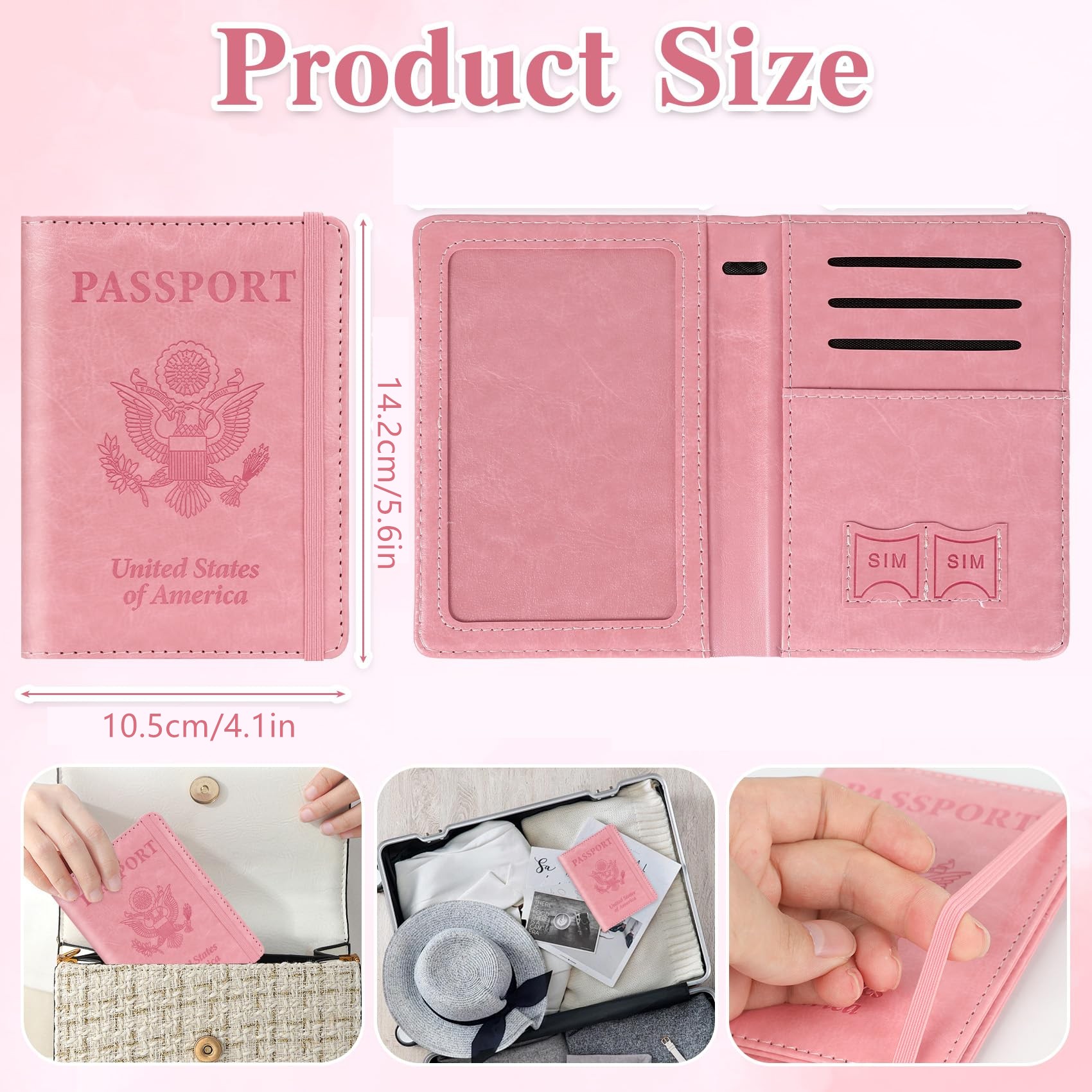 Passport Holder for Travel, Rf - Women'S Essential Accessories reseña y precio