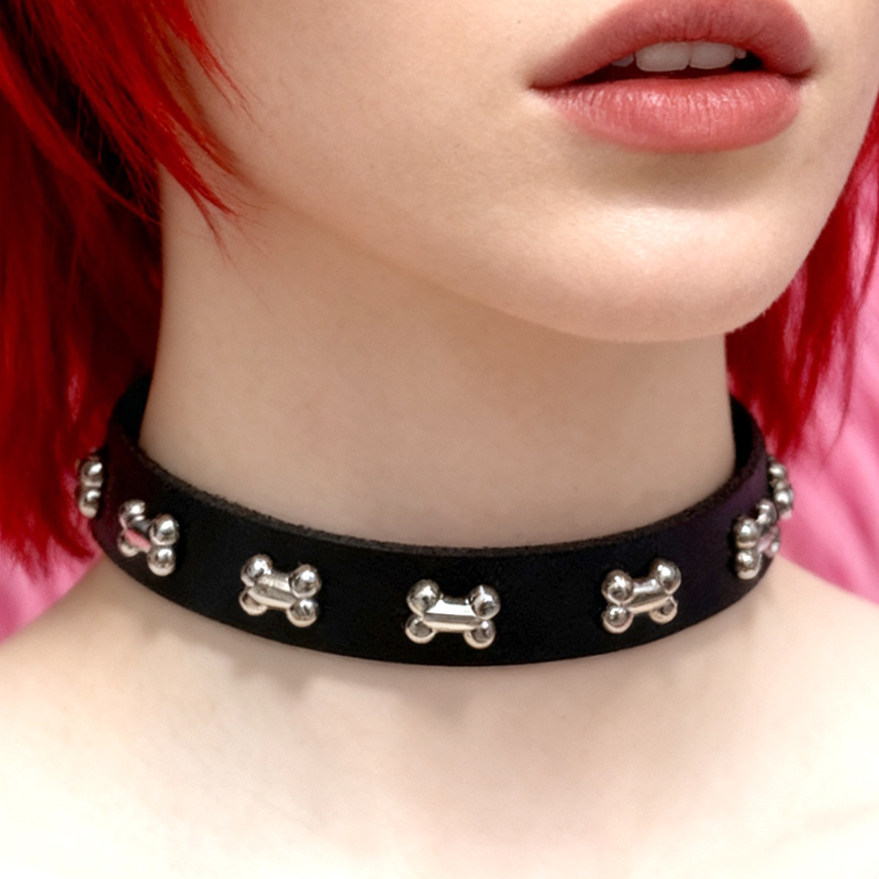 Harajuku Jewelry Bones Choker  - Women'S Accessories In The 90S reseña y precio