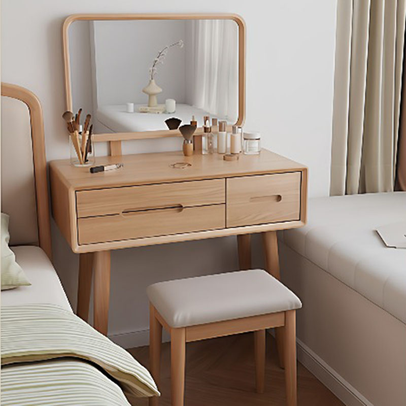 Mirror Desk Vanity Table Stool - Women Accessories Drawer reseña y precio