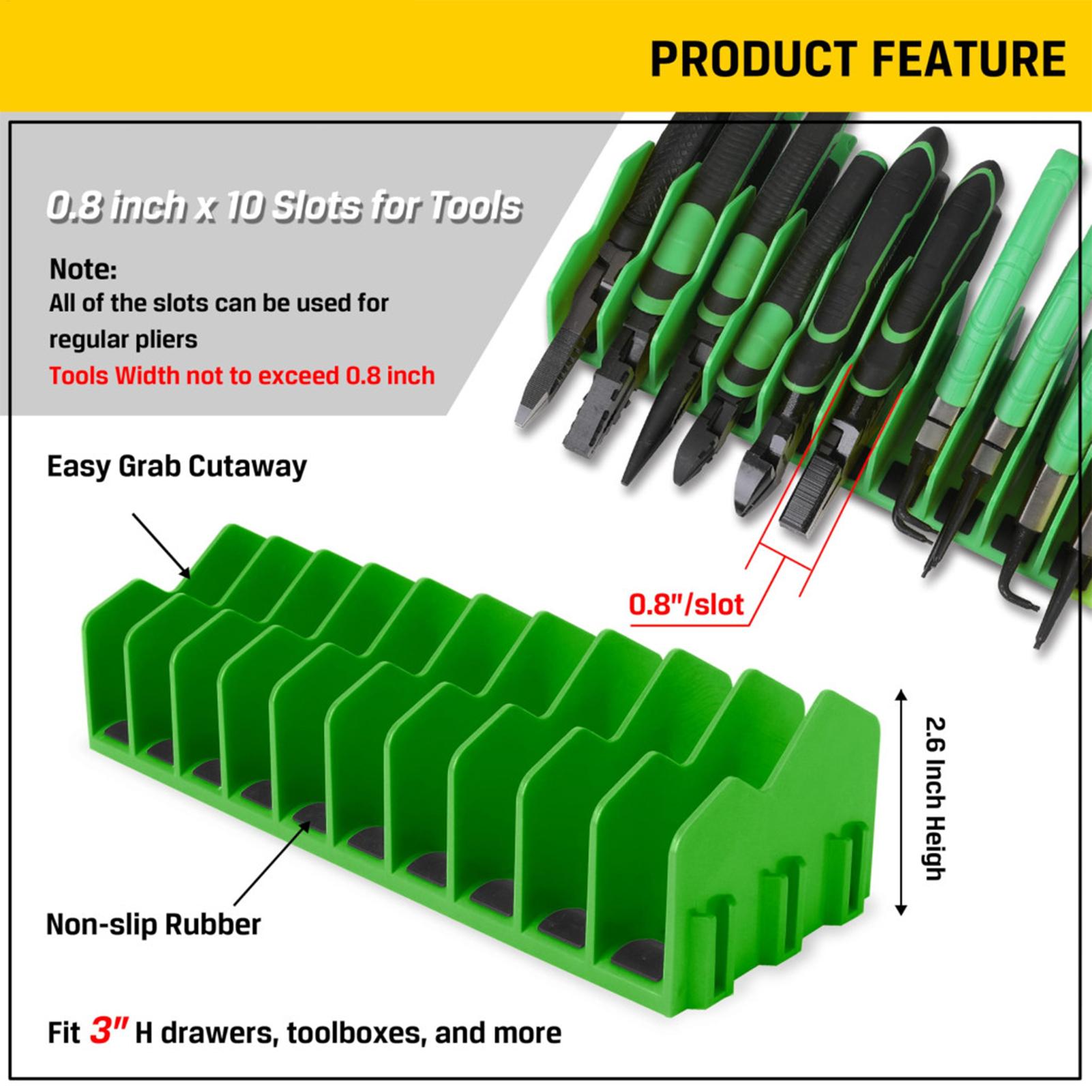 Plier Organizer Rack 10-Slot T - Women Accessories Drawer reseña y precio