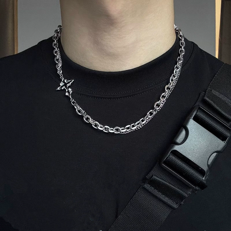 Punk Black Cross Pendant Chain - Women'S Accessories In The 90S reseña y precio