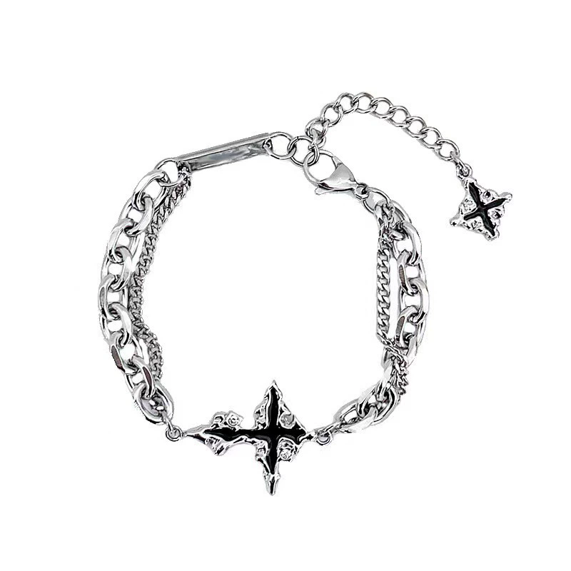 Punk Black Cross Pendant Chain - Women'S Accessories In The 90S reseña y precio