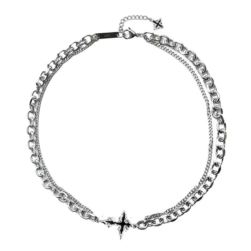 Punk Black Cross Pendant Chain - Women'S Accessories In The 90S reseña y precio