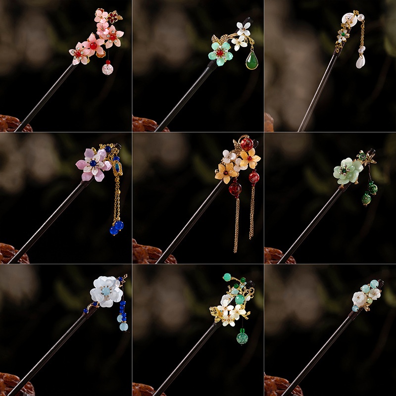 1Pc Wooden Hairpin Headdress f - Hair Fork Stick reseña y precio