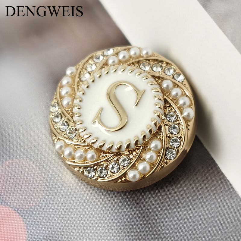 English Letter S Round Gold Me - Women Accessories In English reseña y precio