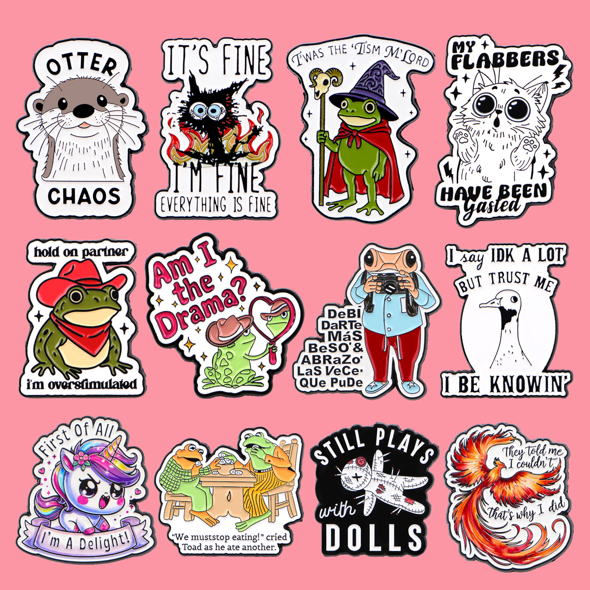 Cute Frog Animals Enamel Pin C - Women Accessories Quotes reseña y precio