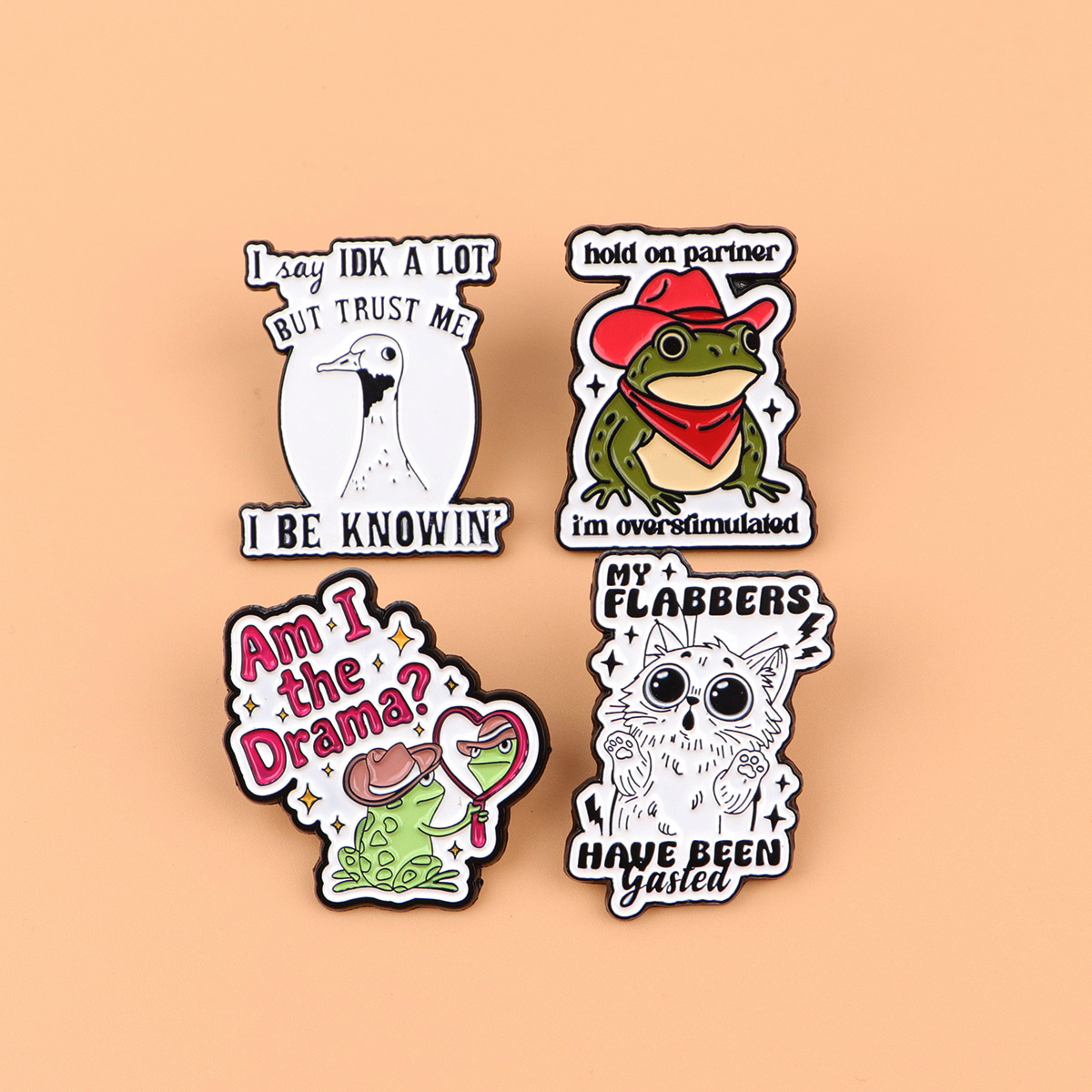 Cute Frog Animals Enamel Pin C - Women Accessories Quotes reseña y precio