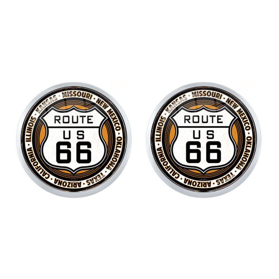 New Route US 66 Earrings 12mm  - Women Accessories Usa reseña y precio