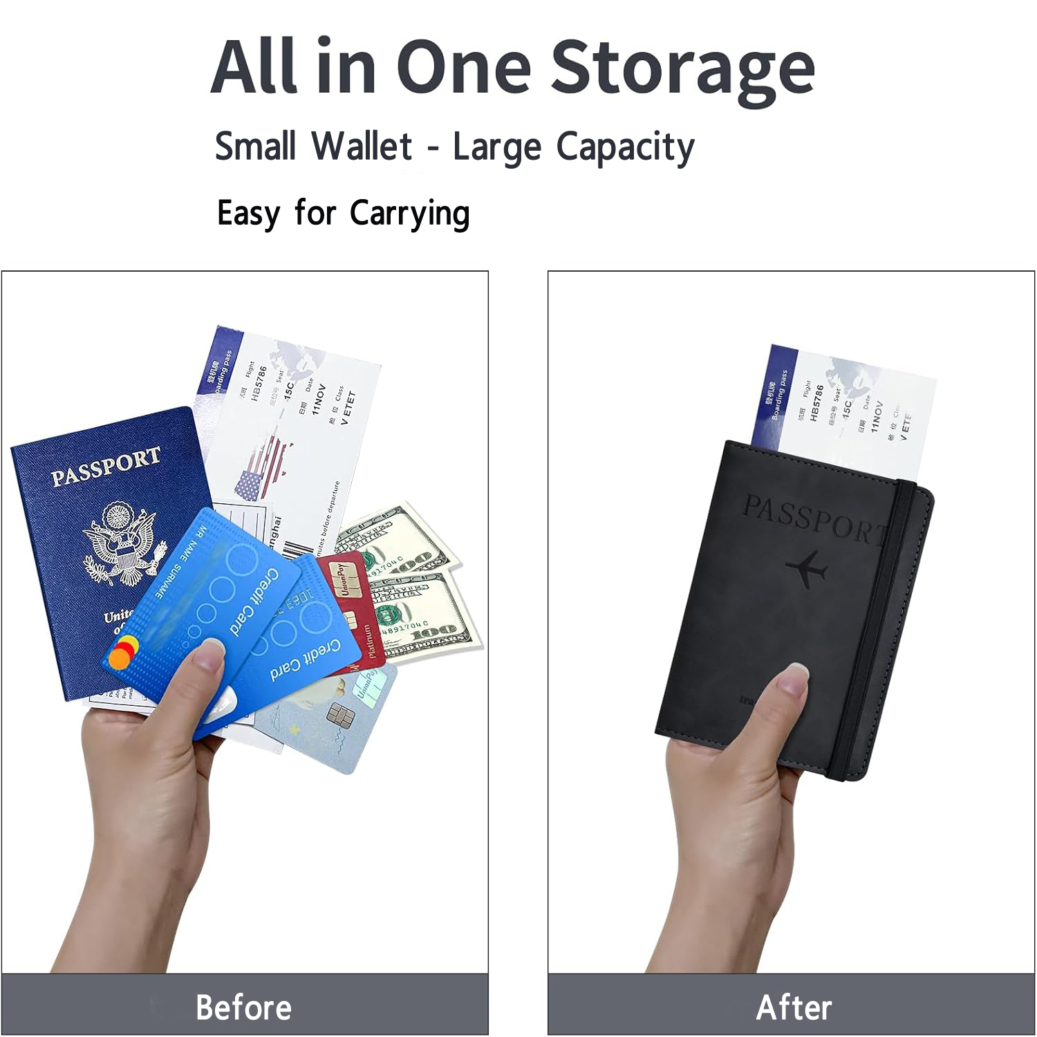 Passport Holder Wallet Cover T - Women'S Essential Accessories reseña y precio