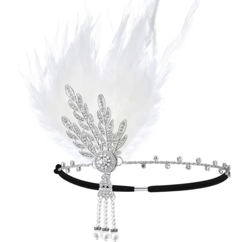 1920s Gatsby Party White Feath - Women'S Essential Accessories reseña y precio