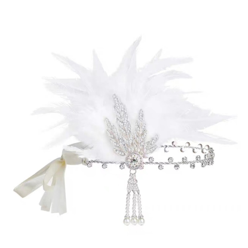 1920s Gatsby Party White Feath - Women'S Essential Accessories reseña y precio