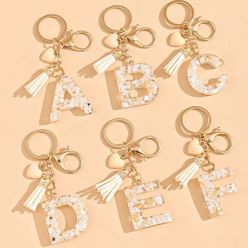 A-Z English Keychain Tassel Re - Women Accessories In English reseña y precio