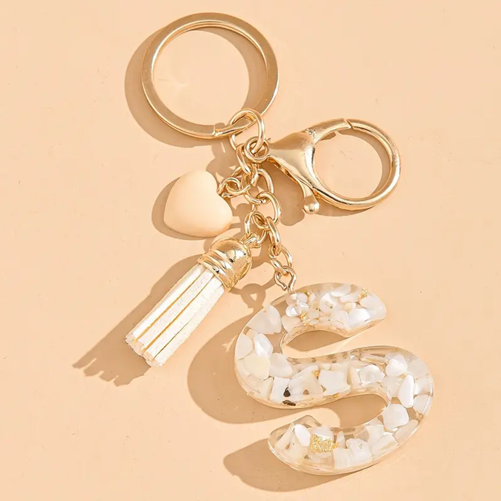 A-Z English Keychain Tassel Re - Women Accessories In English reseña y precio