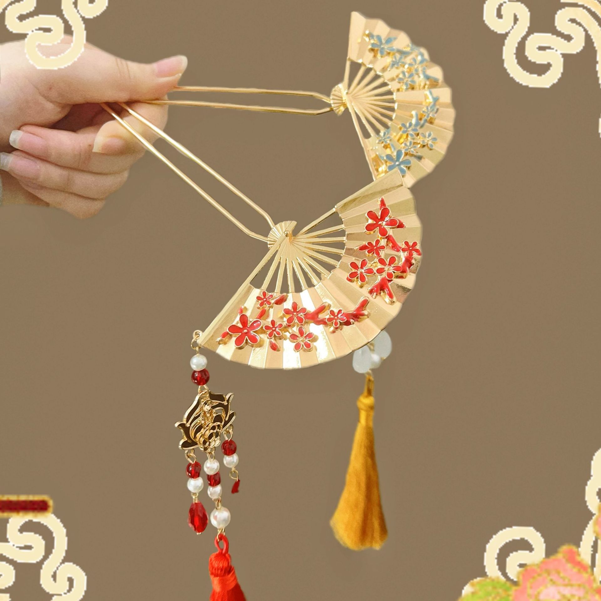 New Chinese style national fan - Hair Fork Stick reseña y precio