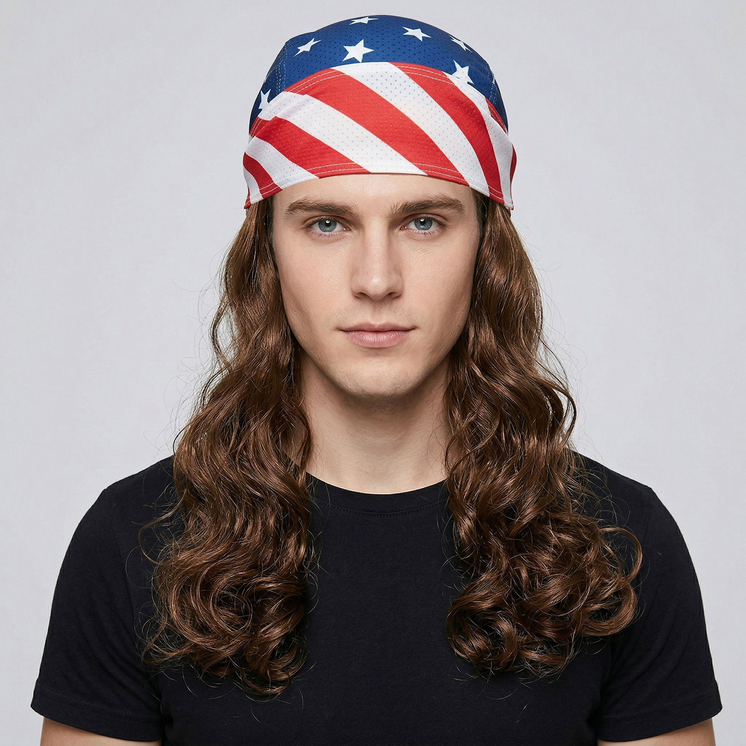 Usa Flag Themed Wig Headband S - Women Accessories Usa reseña y precio