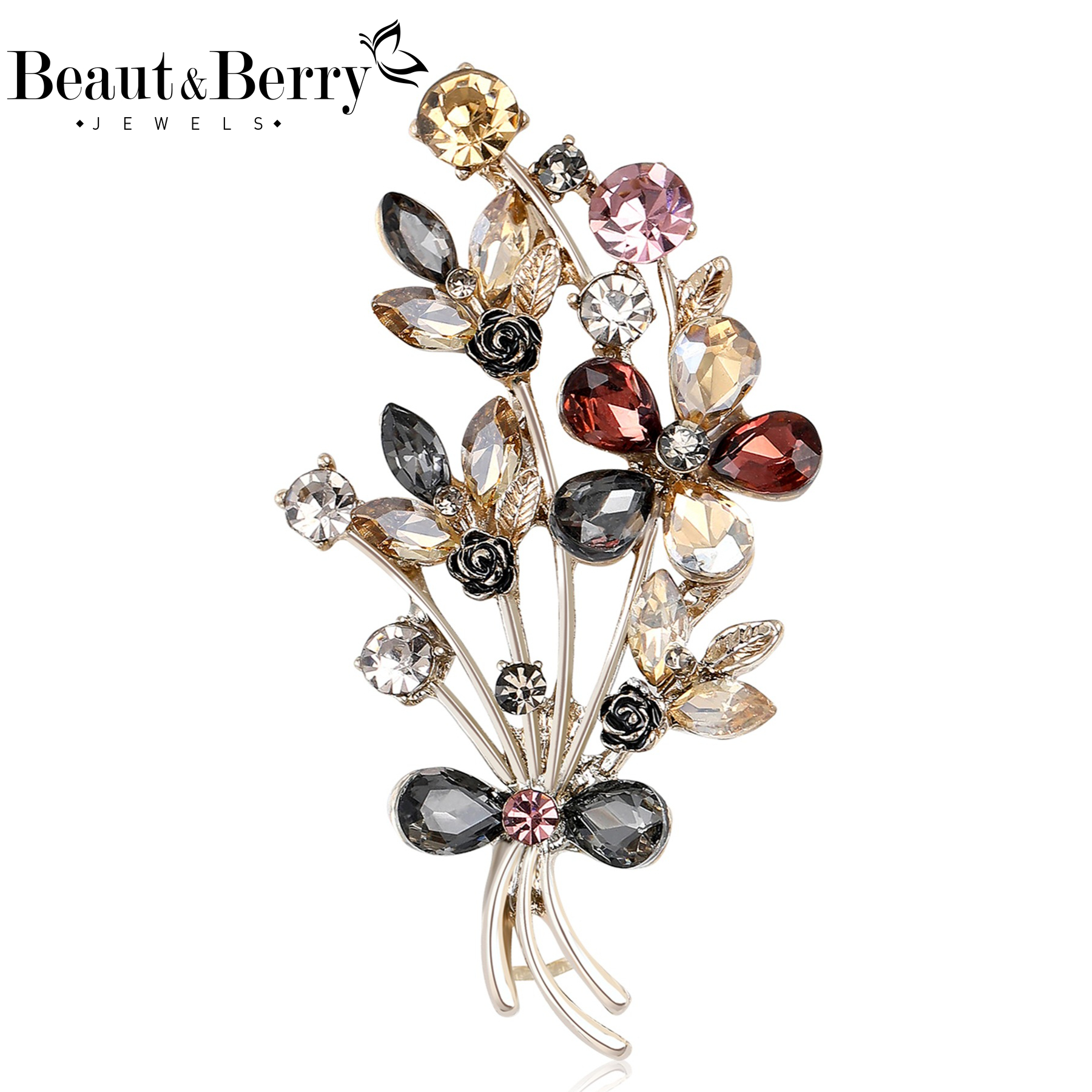 Beaut&Berry Trendy Rhinestones - Women Accessories Bouquet reseña y precio