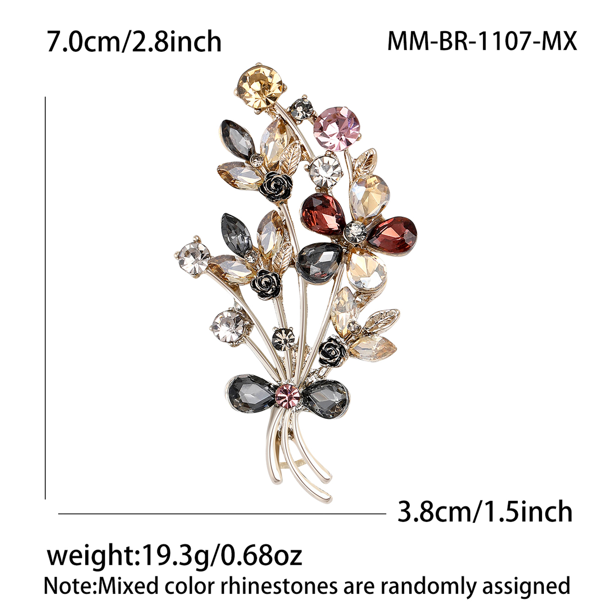 Beaut&Berry Trendy Rhinestones - Women Accessories Bouquet reseña y precio