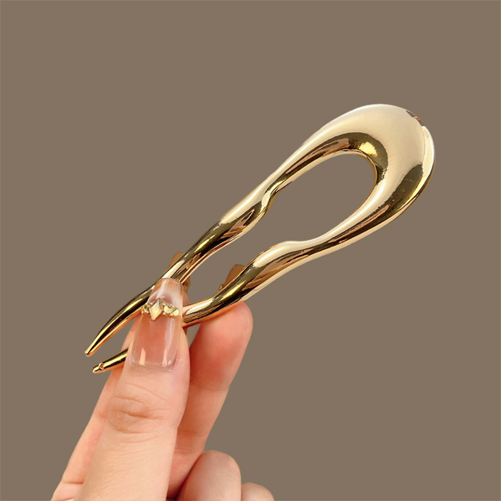 Simple Metal Alloy Hairpins U- - Hair Fork Stick reseña y precio