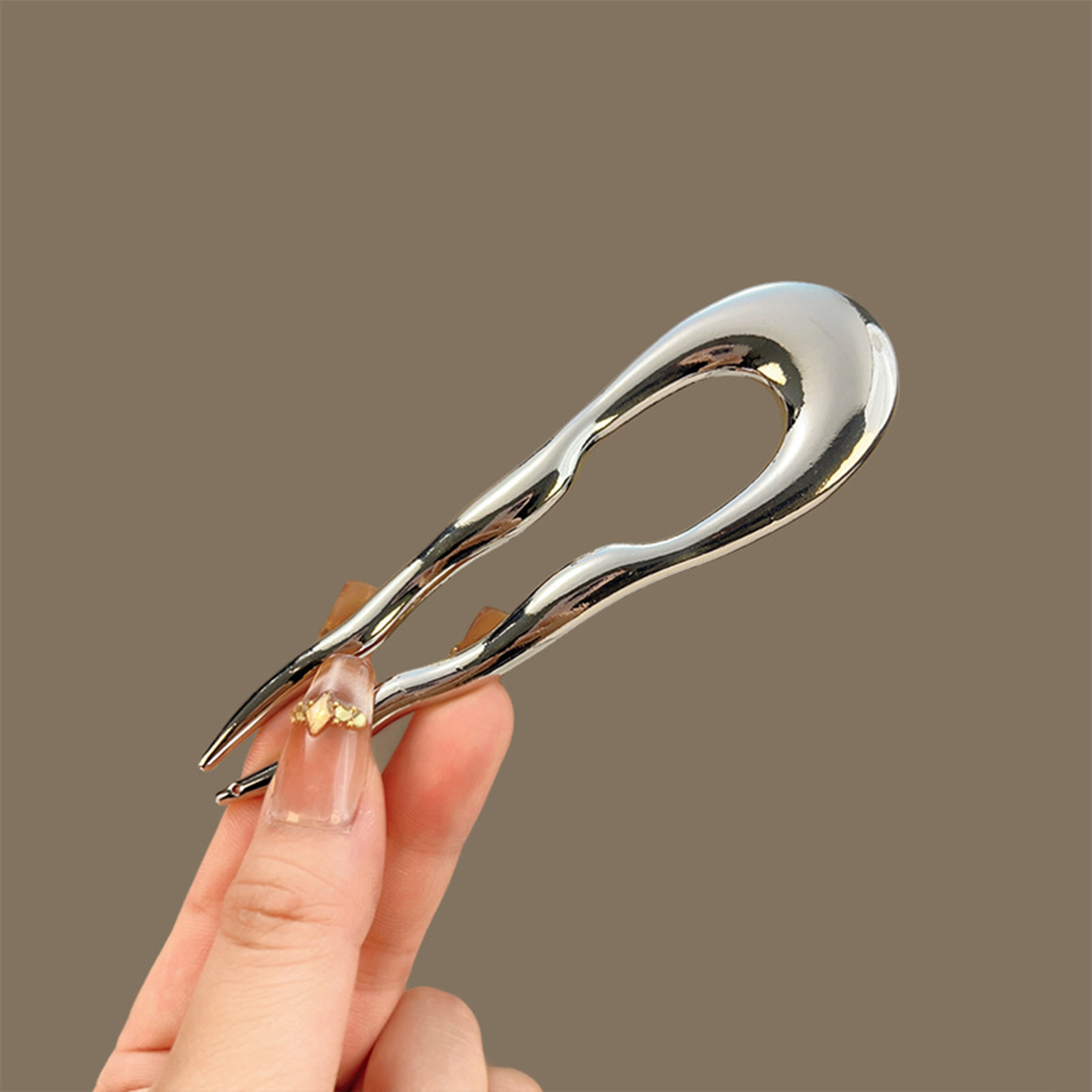 Simple Metal Alloy Hairpins U- - Hair Fork Stick reseña y precio